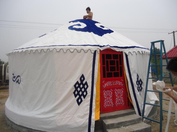 Telhado de bambu personalizado de Polo da barraca de Yurt do Mongolian com 12 - 52 medidores quadrados