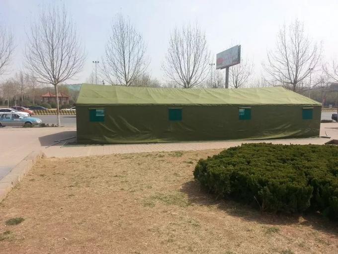 Barracas de lona militares do algodão verde fáceis instalar com estrutura estável