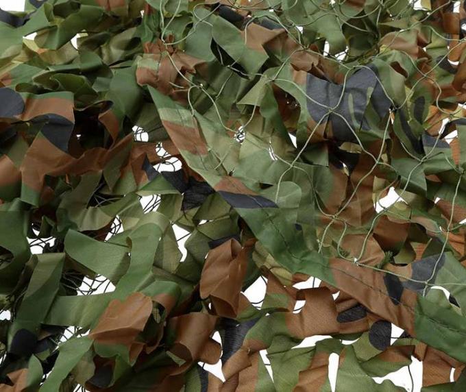 Rede 100% da camuflagem do exército do poliéster com material do poliéster 150D de Oxford