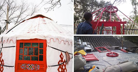 2 - barraca do Mongolian do diâmetro 10m/casa redondas estilo de Yurt com construção de aço