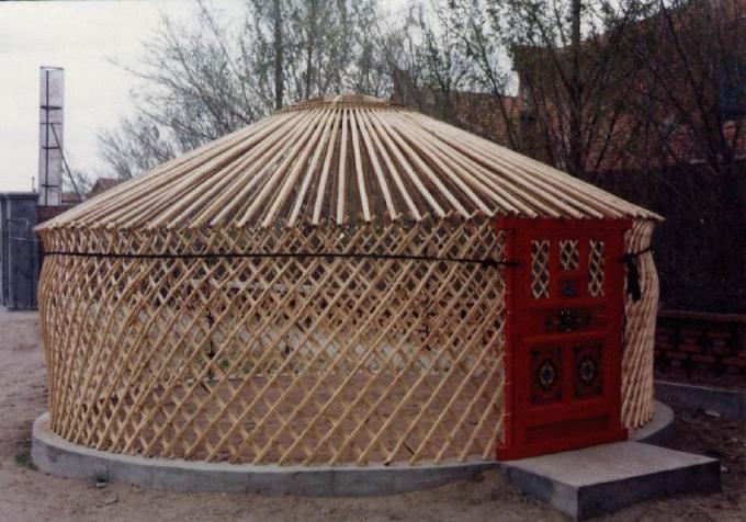 Refrigere bens infláveis da barraca de Yurt do Mongolian da abóbada com peso 200kg suportável