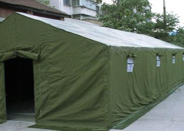 Prova da podridão da barraca do exército da lona da tela do PVC do refugiado com o forte vento resistente