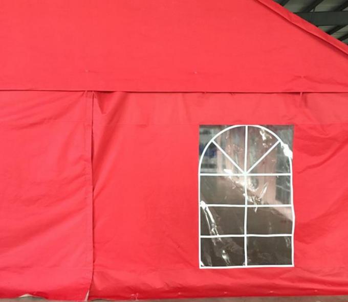 Material vermelho de encerado do PE da barraca do partido do evento das atividades exteriores com Windows